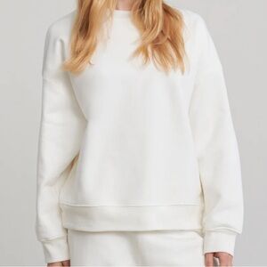Jenni KAYNE White Marina Sweatshirt